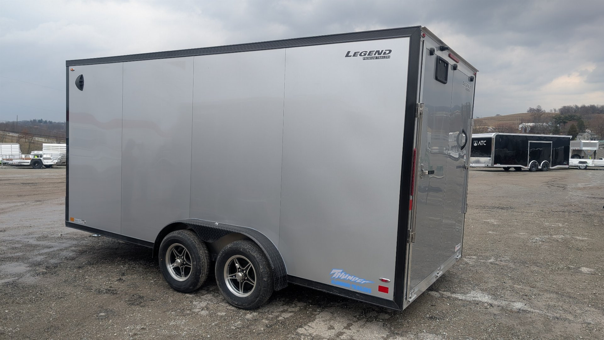 New 2025 Legend 7.5 x 16 + 2' V-Nose Thunder Cargo Trailer w/ Ramp (84" Inside!!!)