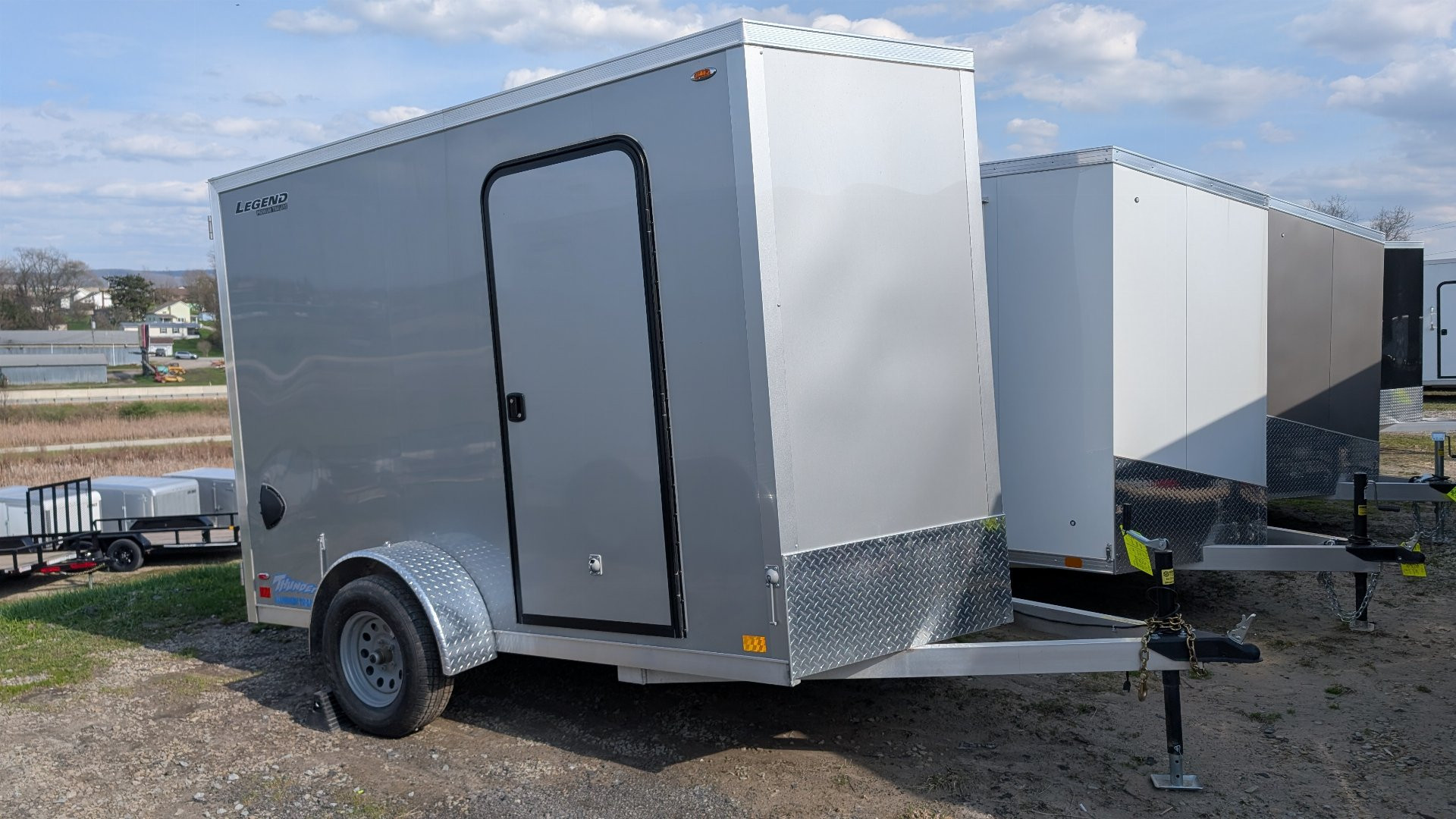 New 2025 Legend 6x10 + 1' V Thunder Cargo Trailer w/ Barn Doors