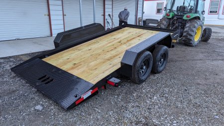 New 2025 CAM Superline 7x14 Tandem Axle Lo Pro Tilt Trailer