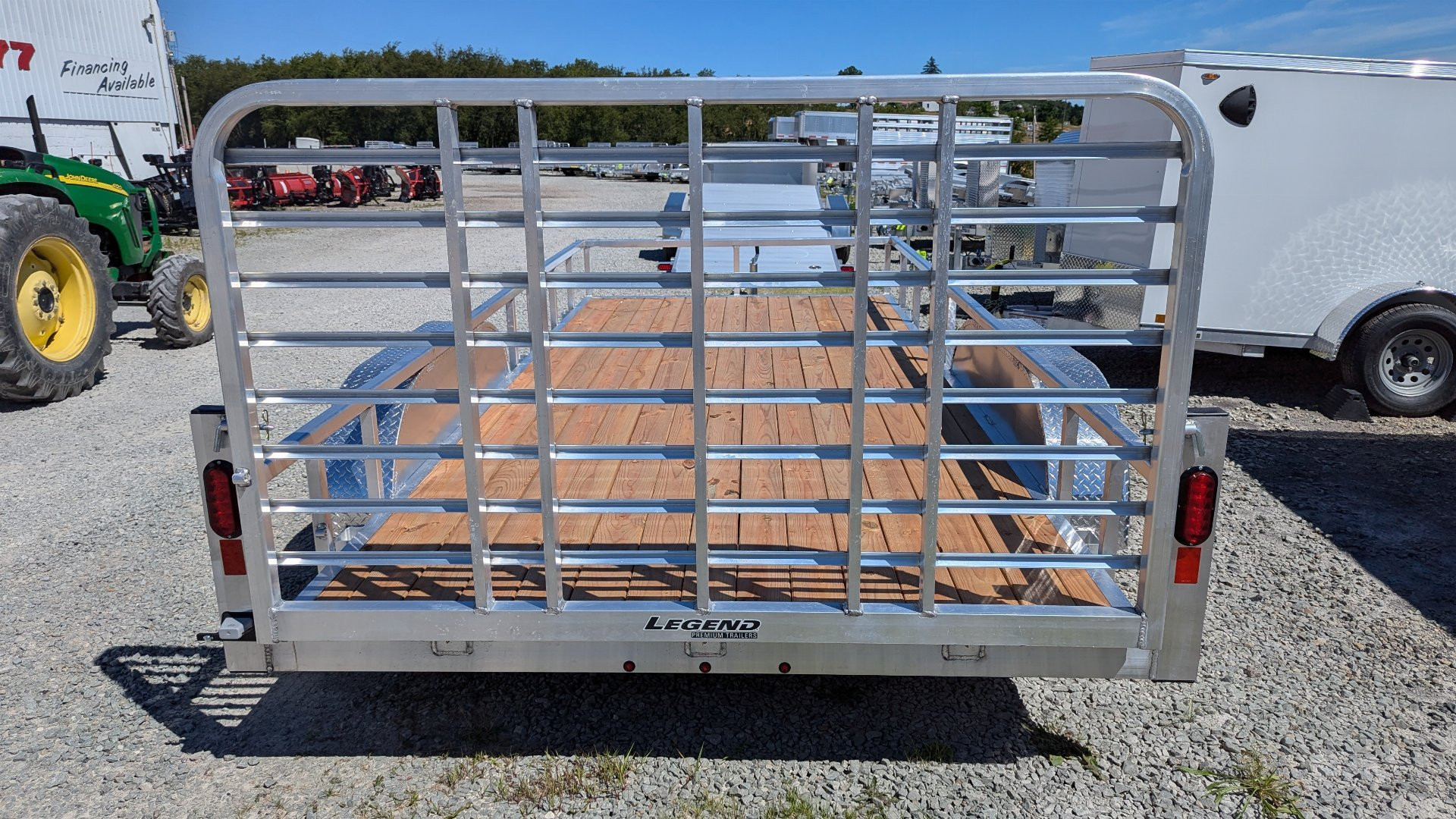 New 2025 Legend 7x16 Open Deluxe Aluminum Tandem Axle Utility Trailer