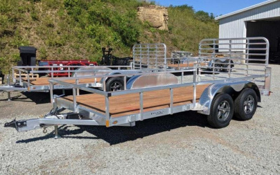 New 2025 Legend 7x16 Open Deluxe Aluminum Tandem Axle Utility Trailer