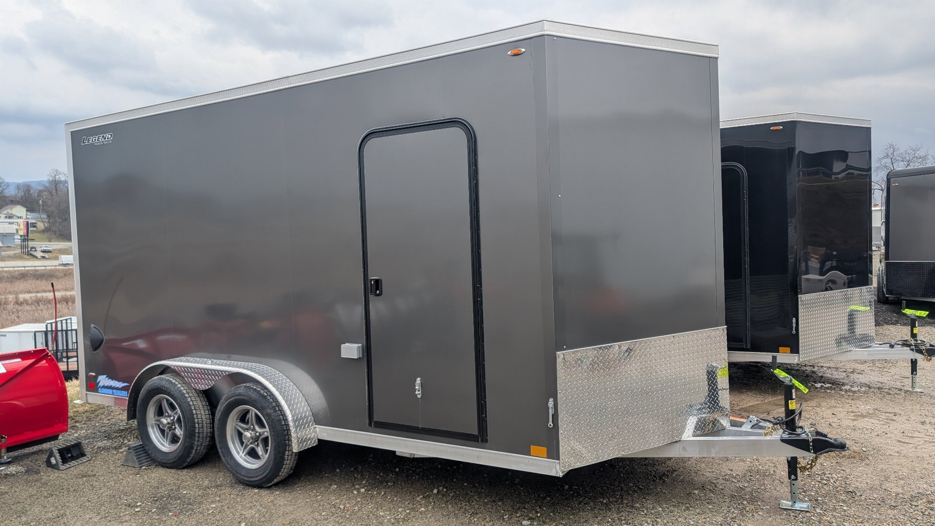 New 2025 Legend 7.5 x 14 + 2' V Thunder V-Nose Cargo Trailer w/ Ramp (84" DOOR OPENING!!!)