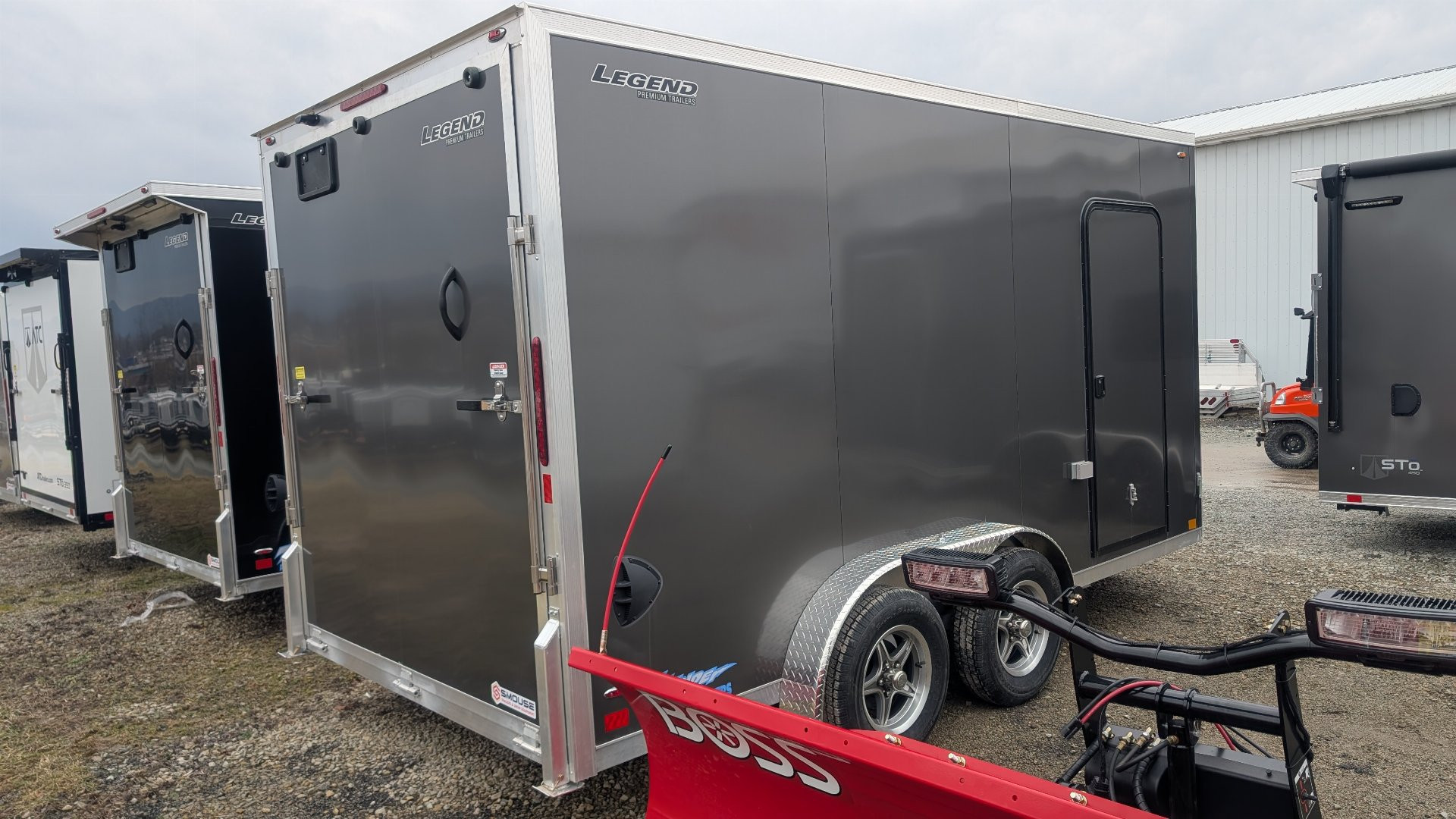 New 2025 Legend 7.5 x 14 + 2' V Thunder V-Nose Cargo Trailer w/ Ramp (84" DOOR OPENING!!!)