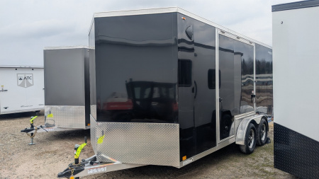 New 2025 Legend 7.5 x 16 + 2' V-Nose Thunder Enclosed Cargo Trailer w/ Ramp (84  Inside!!!)