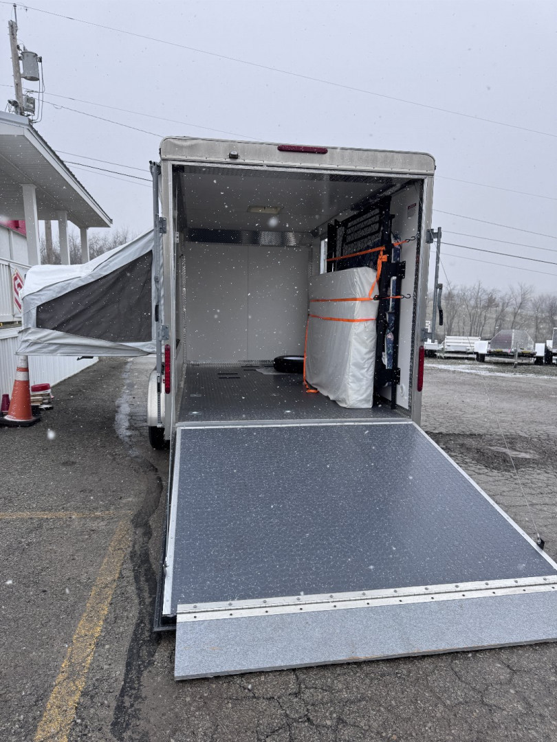 Used SOLD - 2011 Car Mate 7x14 w/ Pup Tent Cargo w/ Ramp Door