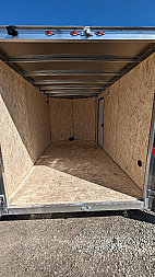 New 2025 Legend 7x12 + 2' V Thunder Aluminum Enclosed Cargo Trailer w/ Barn Doors