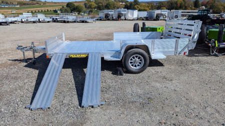 New 2025 Aluma 6'9  x 12 Heavy SR Aluminum Utility Trailer w/ 4400# Braking Axle!