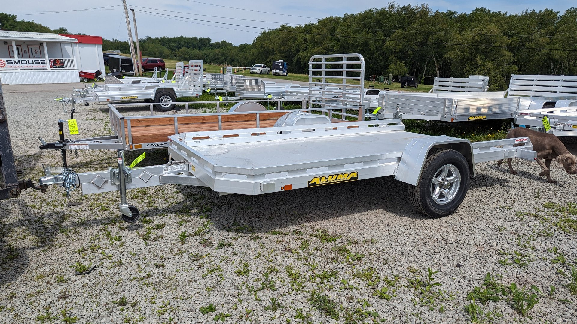 New 2026 Aluma 6'5" x 12 HD Aluminum Tilt Trailer
