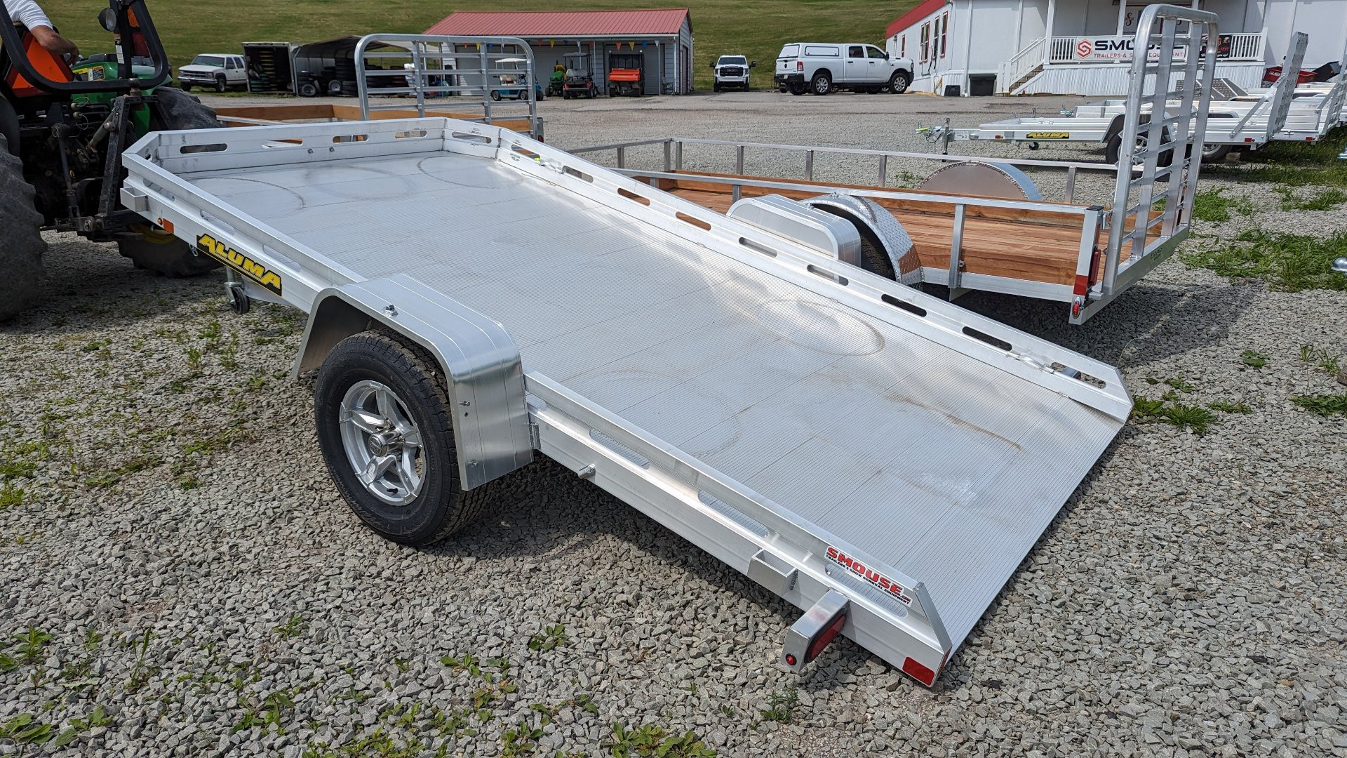 New 2026 Aluma 6'5" x 12 HD Aluminum Tilt Trailer