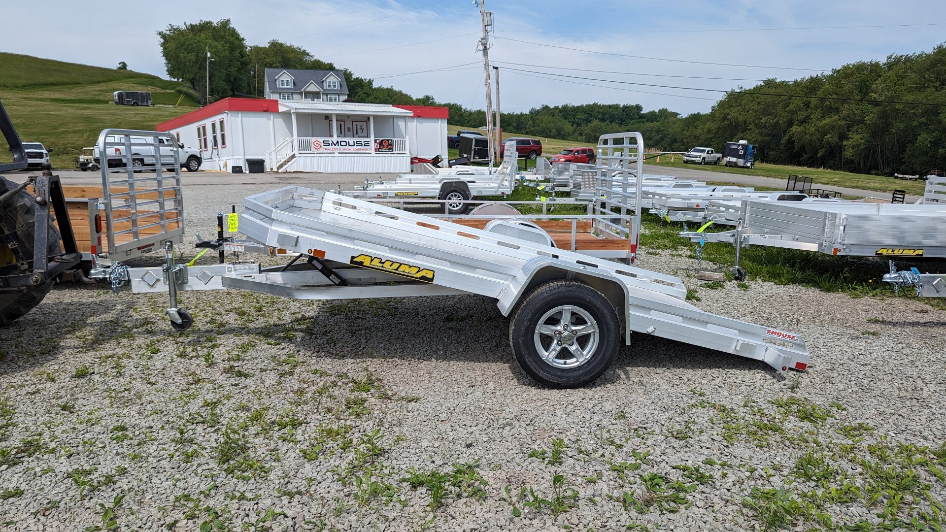 New 2026 Aluma 6'5" x 12 HD Aluminum Tilt Trailer