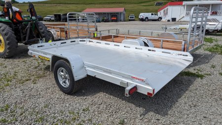 New 2026 Aluma 6'5" x 12 HD Aluminum Tilt Trailer