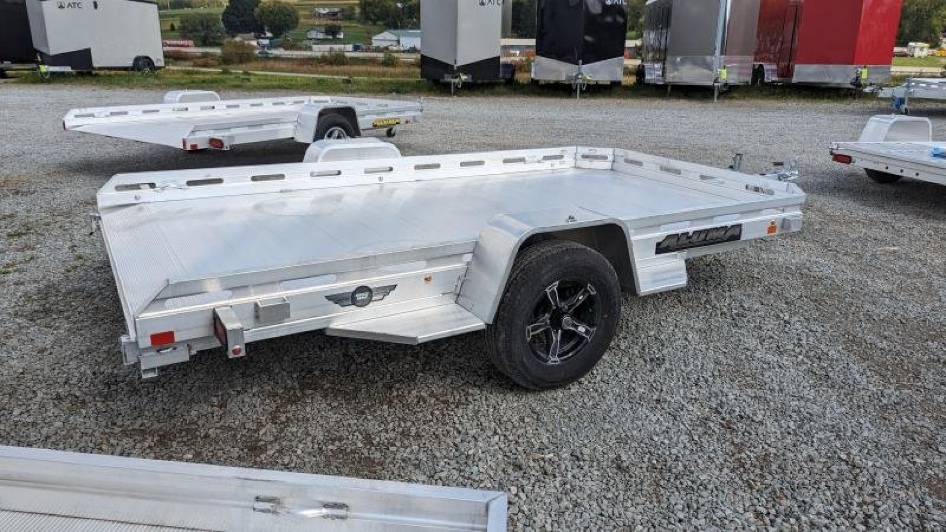 New 2026 Aluma 6'5" x 12 HD Executive Series Utility w/ Slide Out Ramp