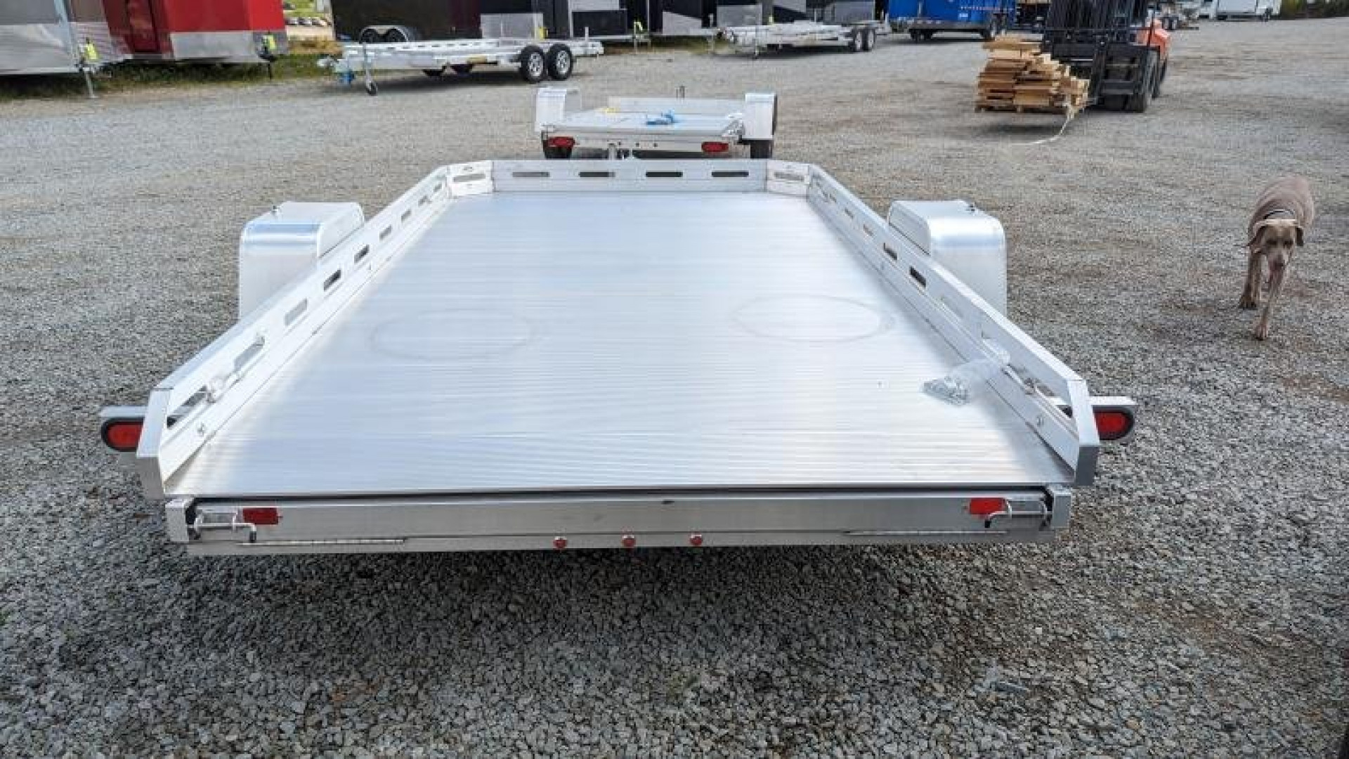 New 2026 Aluma 6'5" x 12 HD Executive Series Utility w/ Slide Out Ramp