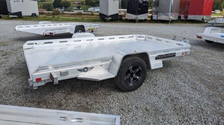 New 2026 Aluma 6'5" x 12 HD Executive Series Utility w/ Slide Out Ramp