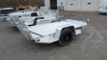 New 2026 Aluma 5'3" x 8 LW Executive Utility Trailer w/ Bi-Fold Gate