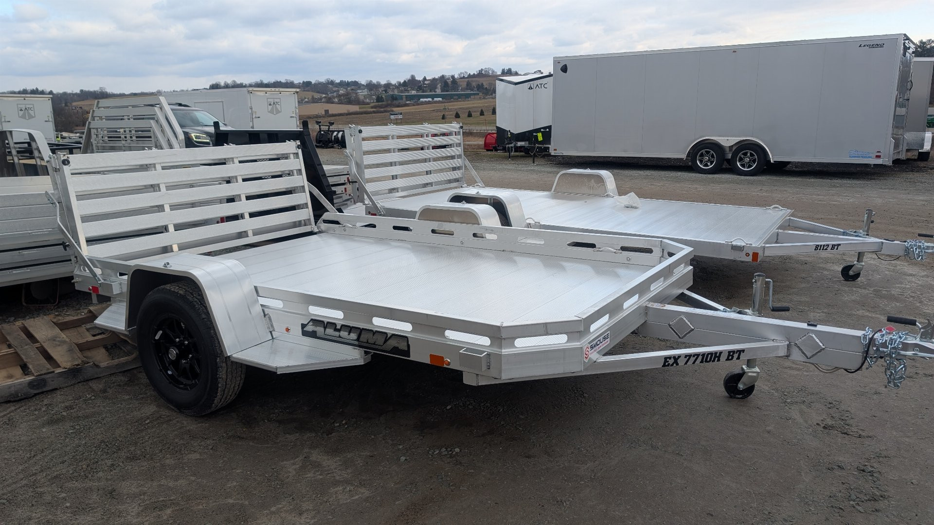 New 2026 Aluma 6'5" x 10 HD Executive Series Utility w/ Bi-Fold Gate