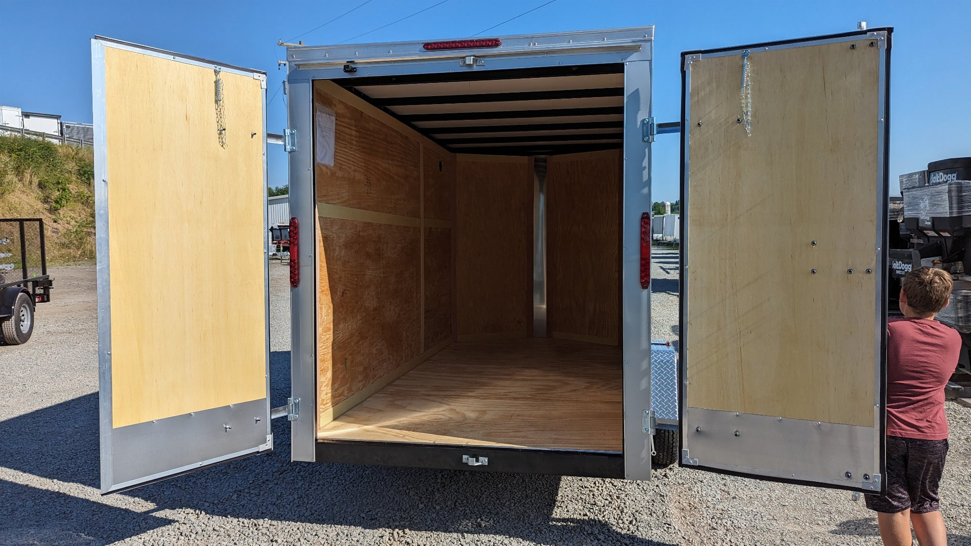 New 2025 Homesteader 6x12 Intrepid V-Nose Cargo Trailer w/ Barn Doors (6" Add'l Height)