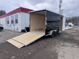 New 2025 ATC 7.5 x 14 (2') V Nose "STo400" All Aluminum Enclosed Cargo Trailer w/ Ramp