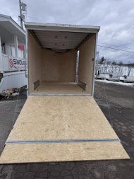 New 2025 ATC 7.5 x 14 (2') V Nose "STo400" All Aluminum Enclosed Cargo Trailer w/ Ramp