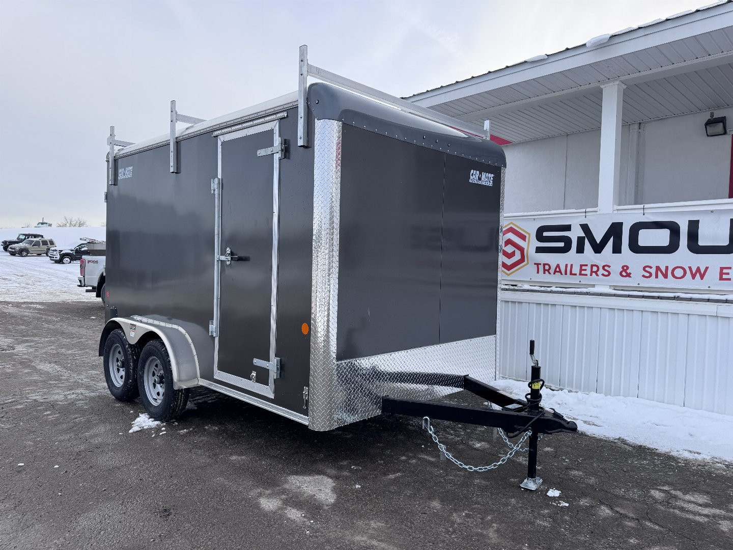 New 2025 Car Mate 7x12 HD Contractor Cargo Trailer w/ Ramps