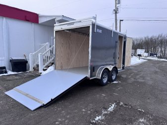 New 2025 Car Mate 7x12 HD Contractor Cargo Trailer w/ Ramps