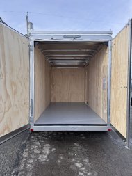 New 2025 Car Mate 6x12 Tandem Contractor Cargo Trailer w/ Barn Doors