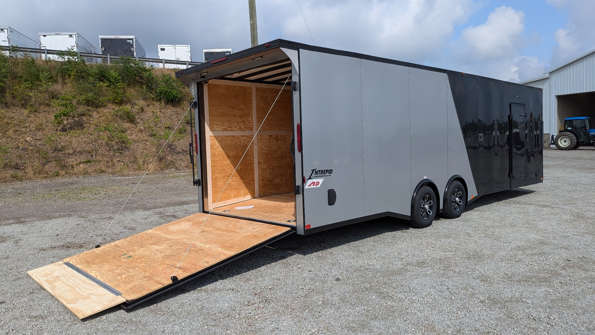 New 2025 Homesteader 8.5 x 28 HD SERIES Intrepid Car Hauler w/ Ramp (14K GVW)