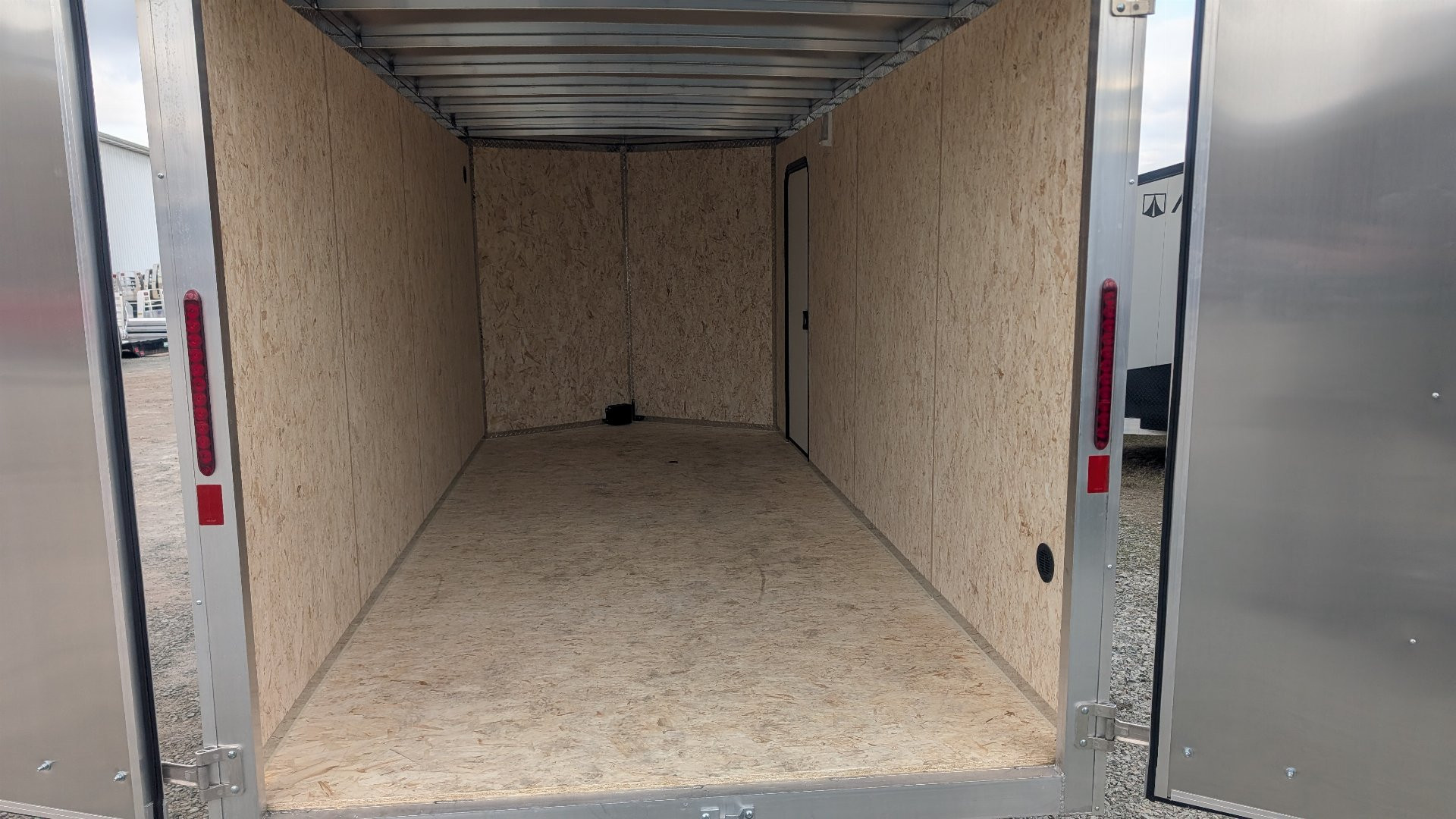 New 2025 Legend 7x16 + 2' V-Nose Aluminum Enclosed Cargo Trailer w/ Barn Doors