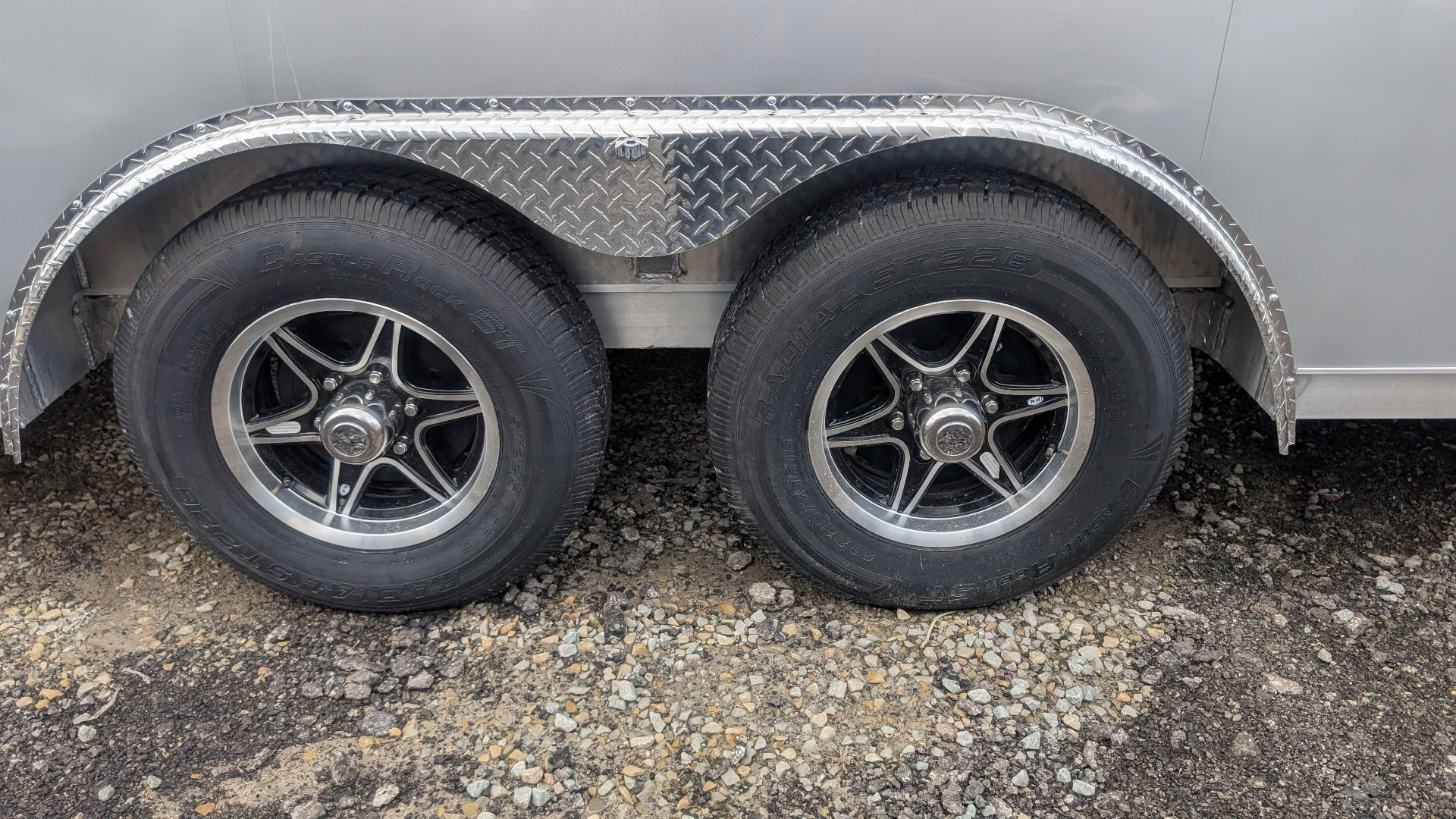 New 2025 Legend 8.5 x 24 + 2' V Thunder Car Hauler w/ Ramp Door (84" Interior)