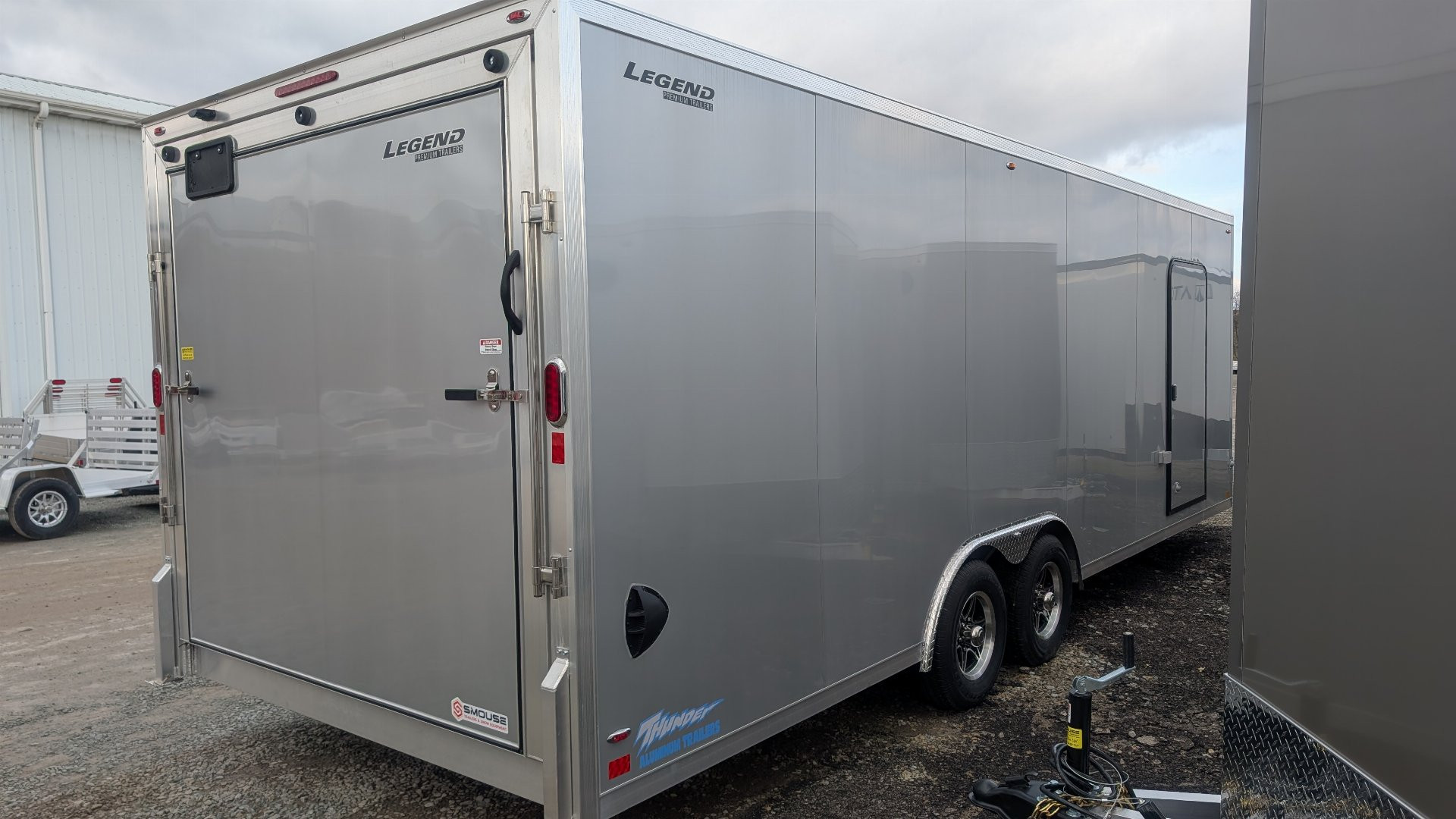 New 2025 Legend 8.5 x 24 + 2' V Thunder Car Hauler w/ Ramp Door (84" Interior)