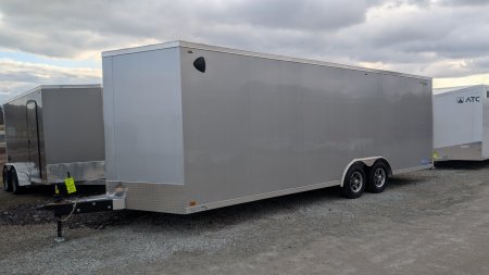 New 2025 Legend 8.5 x 24 + 2' V Thunder Car Hauler w/ Ramp Door (84" Interior)