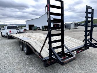 Used 2023 Quality 18+4 General Duty Deckover Tagalong w/ 5' Stand Up Ramps