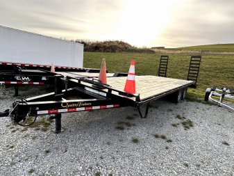 Used 2023 Quality 18+4 General Duty Deckover Tagalong w/ 5' Stand Up Ramps