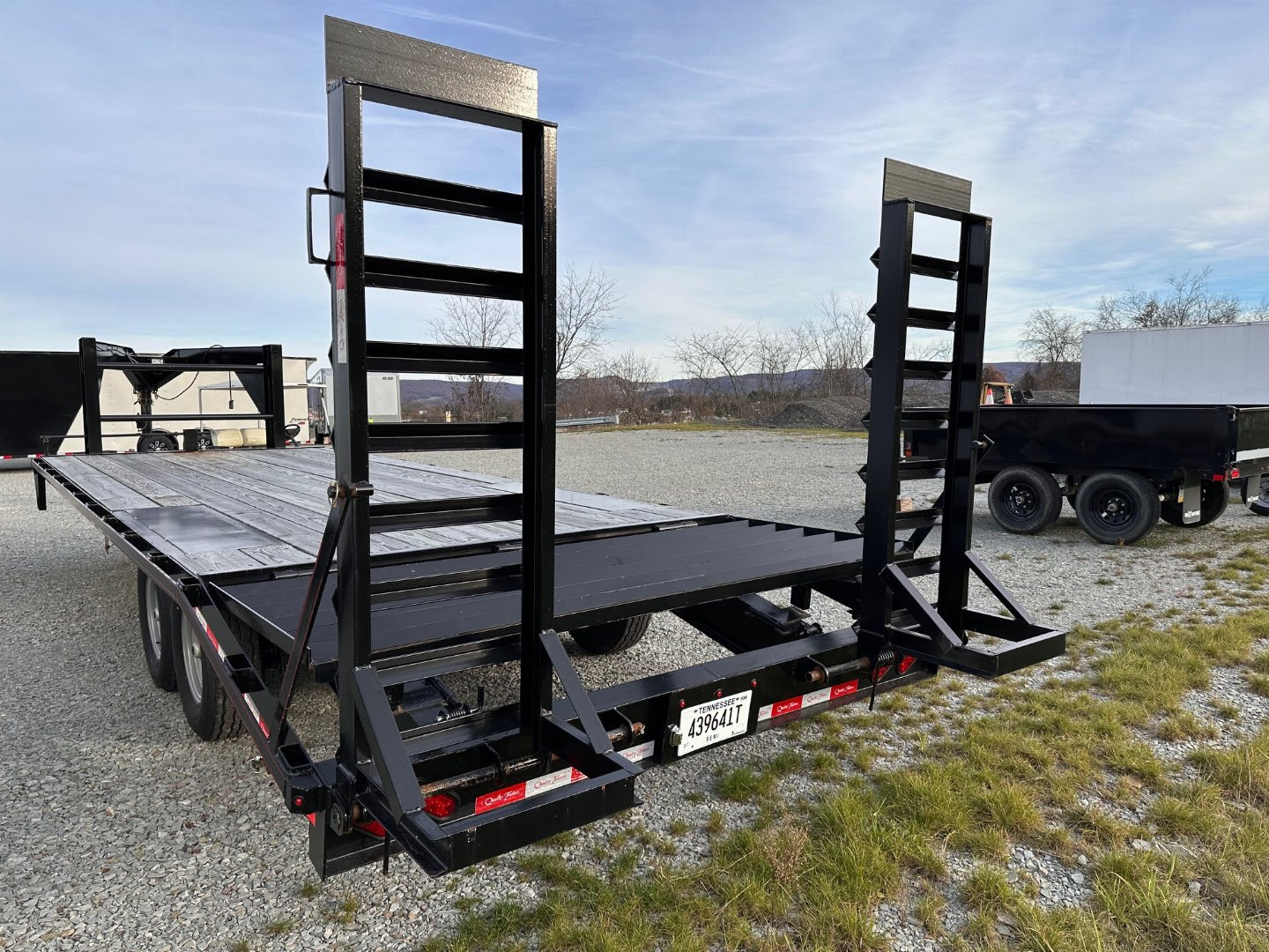 Used 2023 Quality 20+4 Pro Deckover Gooseneck w/ Pop Up Dove Tail