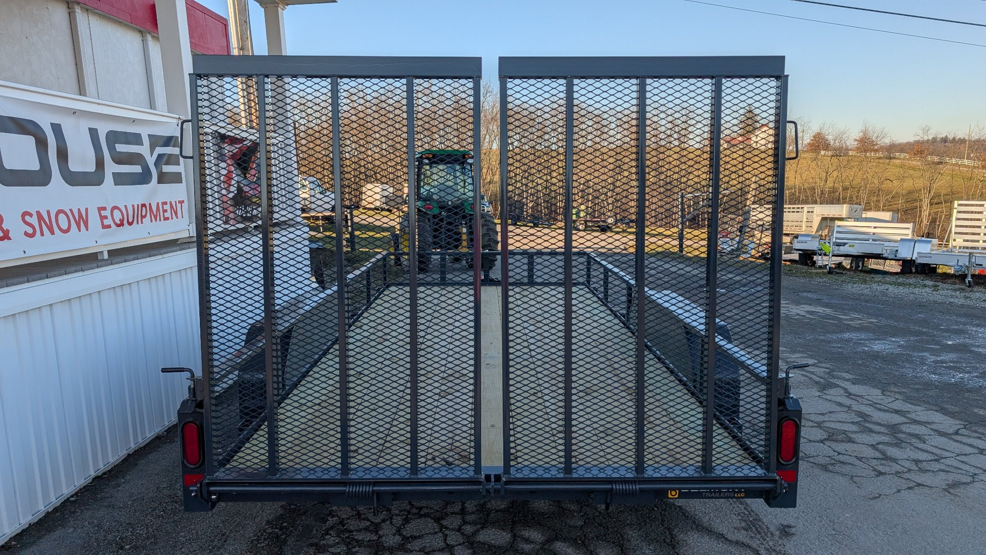 New 2025 Belmont 7x16 Tube Top Utility Trailer w/ Split Gate