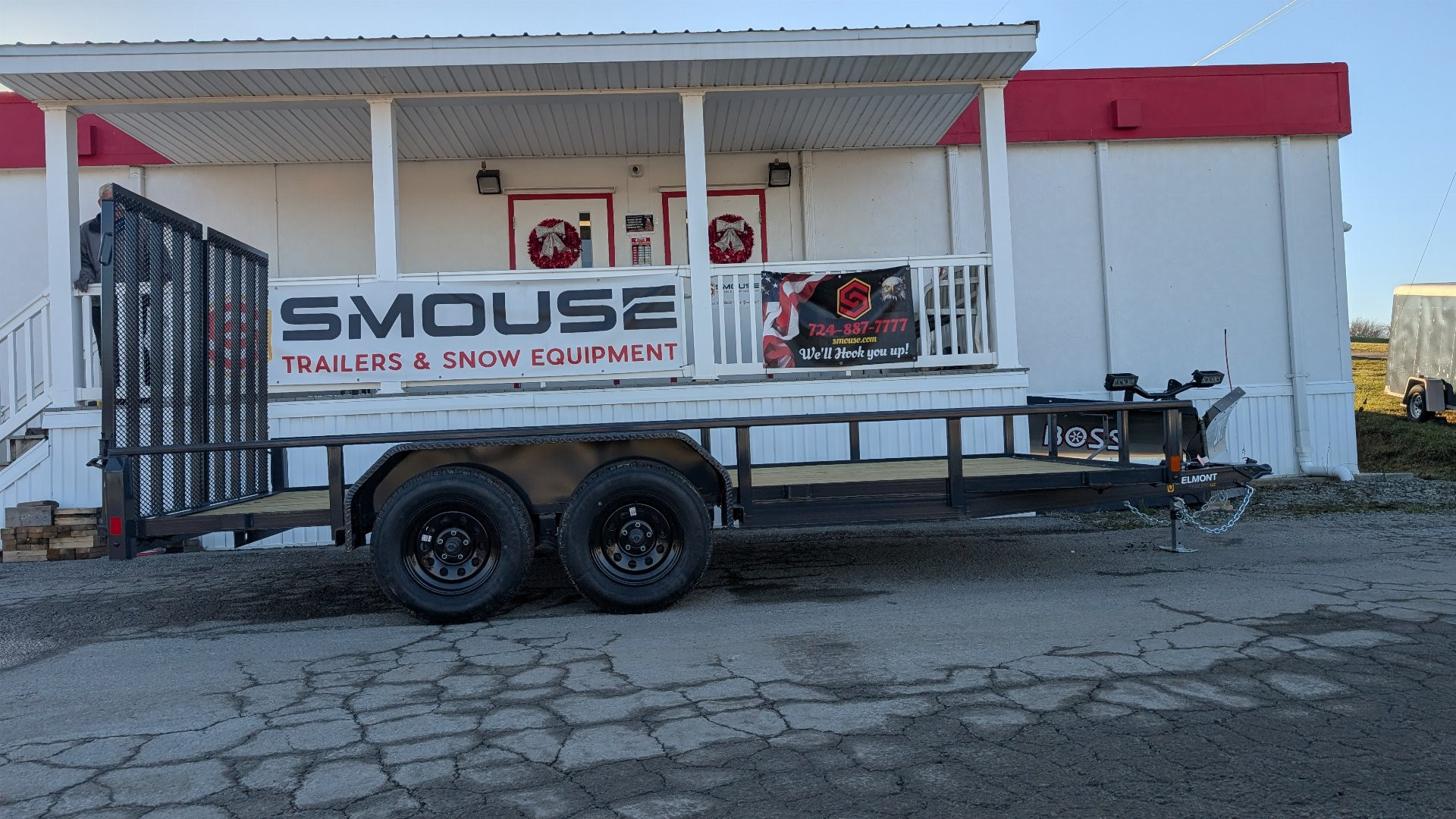 New 2025 Belmont 7x16 Tube Top Utility Trailer w/ Split Gate