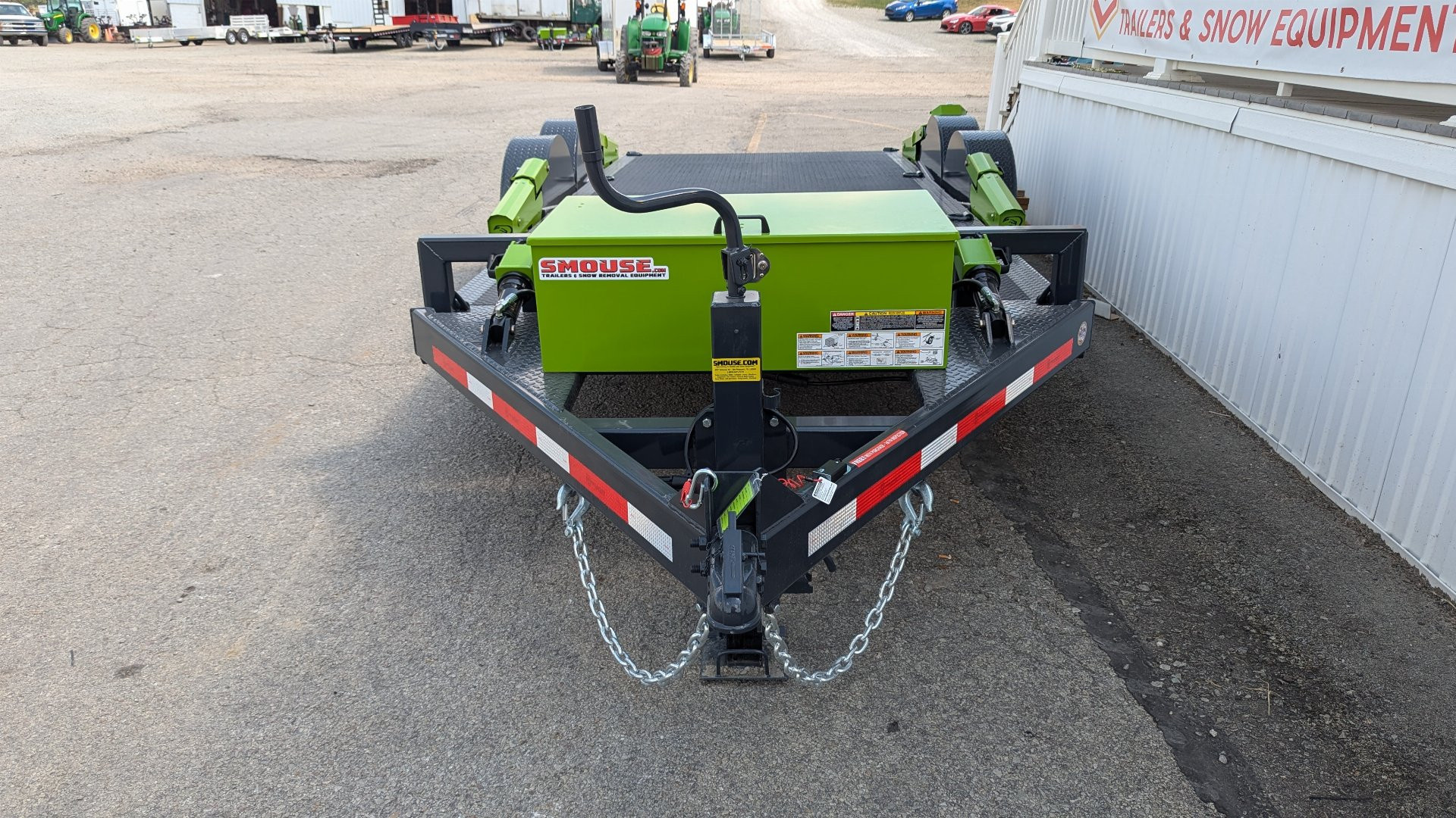 New 2025 "FlatTrak" by Belmont 7x18 HD Lay Flat Tilt Equipment Hauler w/ Hyd Jack (PRICE DROP!!)