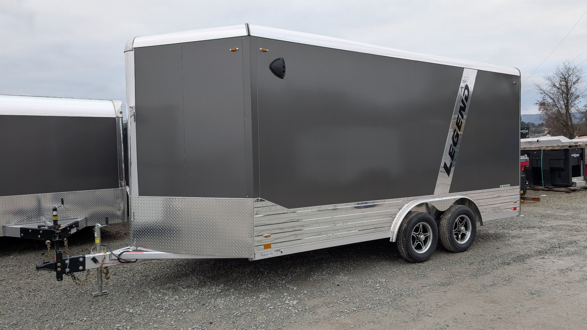 New 2025 Legend 8x16 + 3' Deluxe V-Nose Cargo Trailer w/ Ramp Door (90" INSIDE!!!)