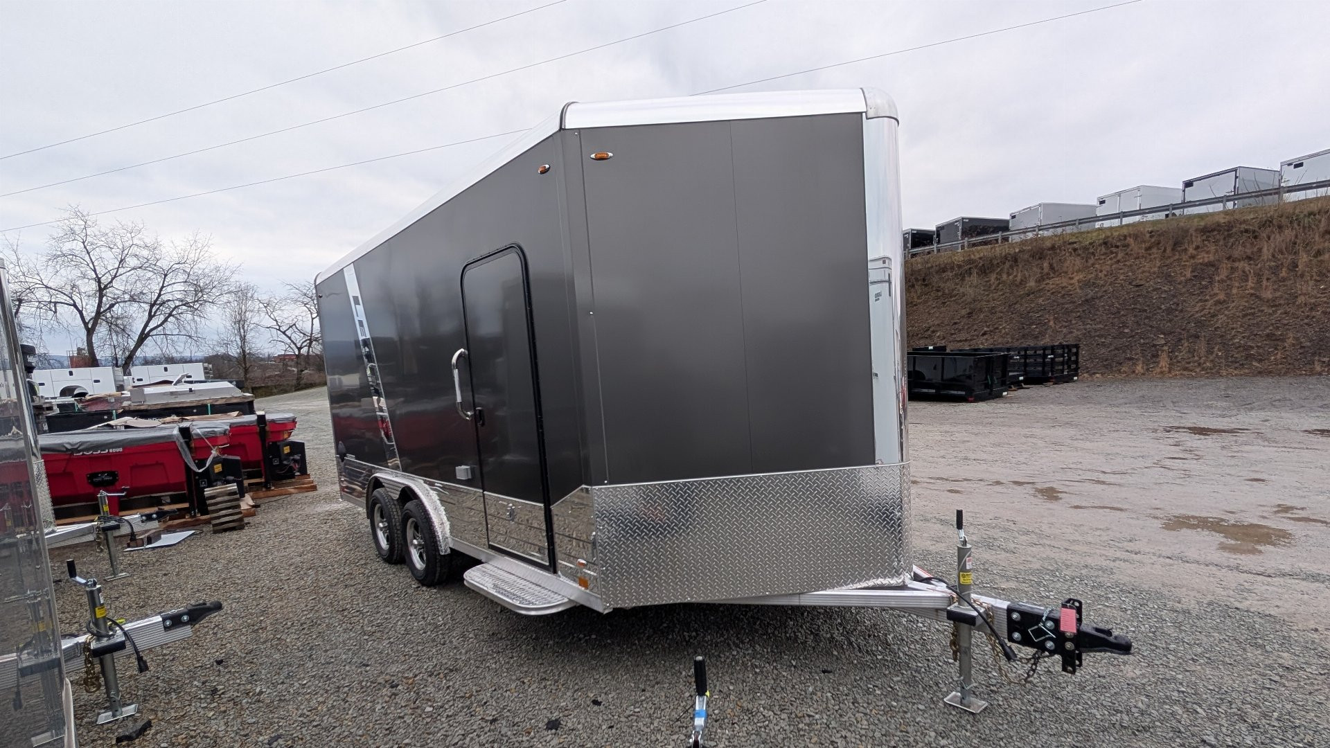 New 2025 Legend 8x16 + 3' Deluxe V-Nose Cargo Trailer w/ Ramp Door (90" INSIDE!!!)