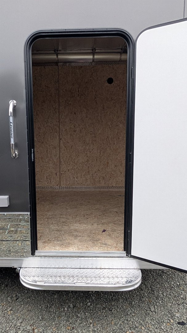 New 2025 Legend 8x16 + 3' Deluxe V-Nose Cargo Trailer w/ Ramp Door (90" INSIDE!!!)