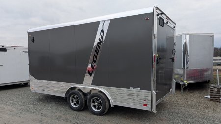 New 2025 Legend 8x16 + 3' Deluxe V-Nose Cargo Trailer w/ Ramp Door (90" INSIDE!!!)