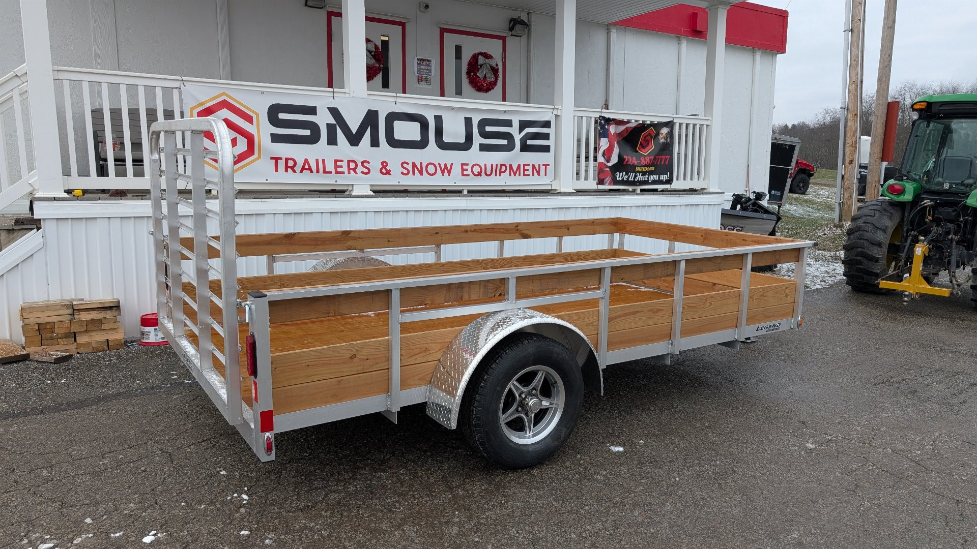 New 2025 Legend 6x12 Open Aluminum High Wood Side Trailer