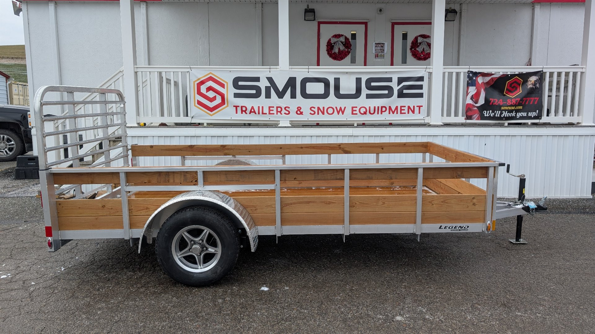 New 2025 Legend 6x12 Open Aluminum High Wood Side Trailer