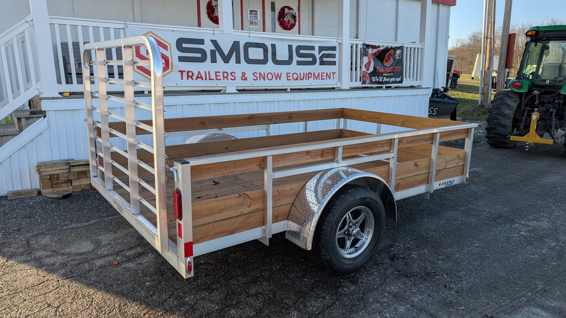 New 2025 Legend 6x10 Open Aluminum High Wood Side Trailer