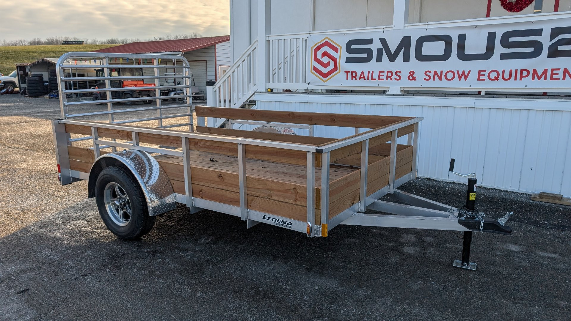 New 2025 Legend 6x10 Open Aluminum High Wood Side Trailer