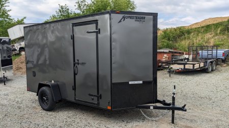 New 2025 Homesteader 6x12 Intrepid V-Nose Cargo Trailer w/ Ramp Door