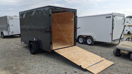 New 2025 Homesteader 6x12 Intrepid V-Nose Cargo Trailer w/ Ramp Door