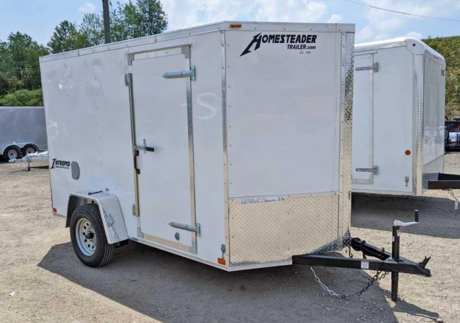 New 2025 Homesteader 6x10 Intrepid V-Nose Cargo Trailer w/ Ramp Door