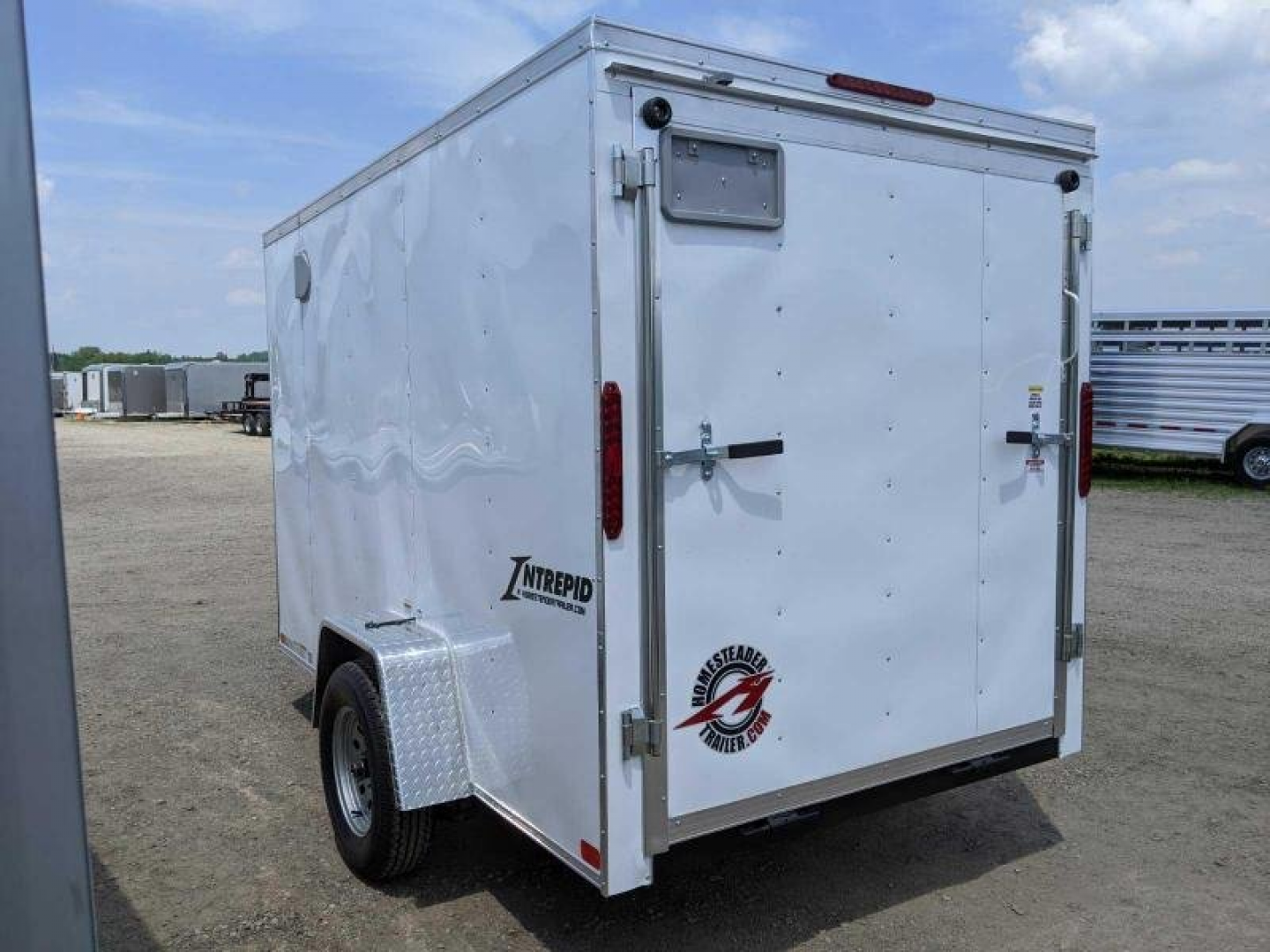 New 2025 Homesteader 6x10 Intrepid V-Nose Cargo Trailer w/ Ramp Door