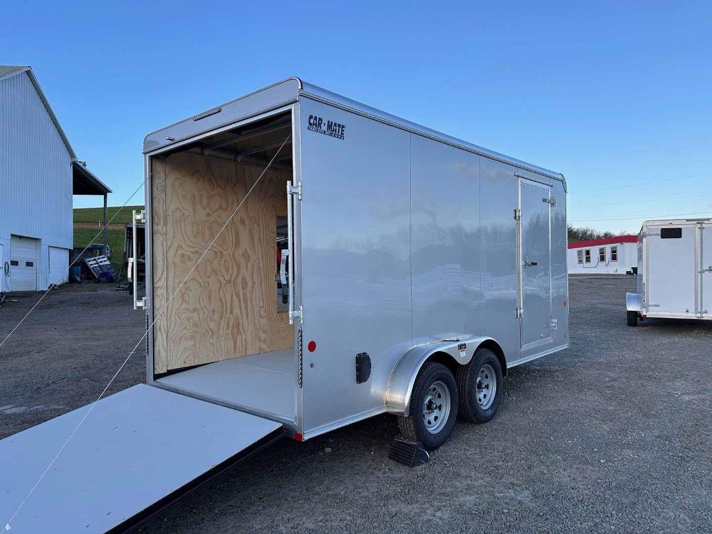 New 2025 Car Mate 7x16 HD Custom Cargo Trailer w/ Step-Out Awning Door (PRICE DROP!!)